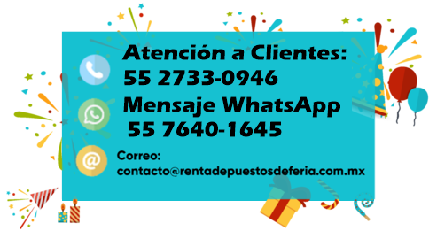 RENTA DE PUESTOS DE FERIA